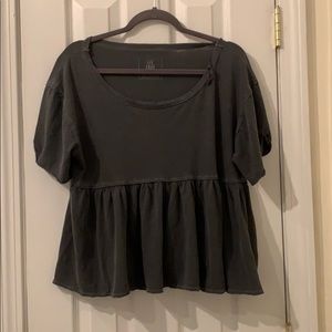 Free People oversized peplum tee